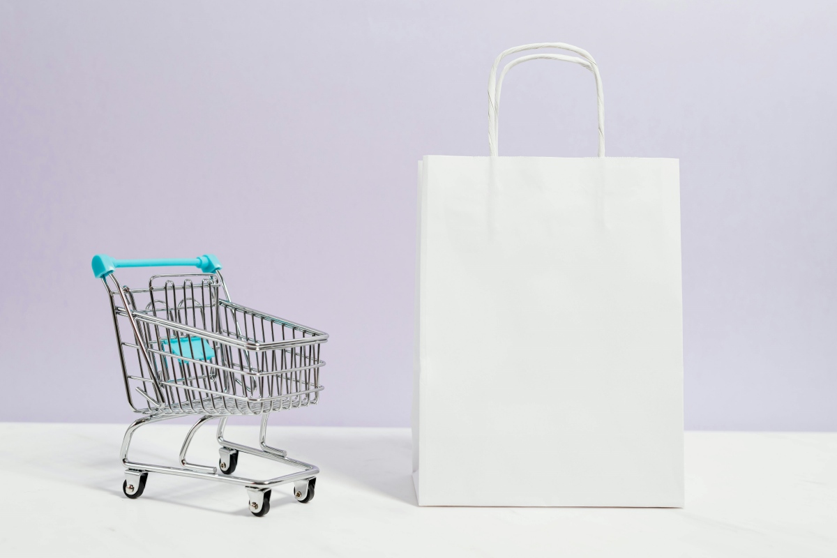 Shopping cart and bag