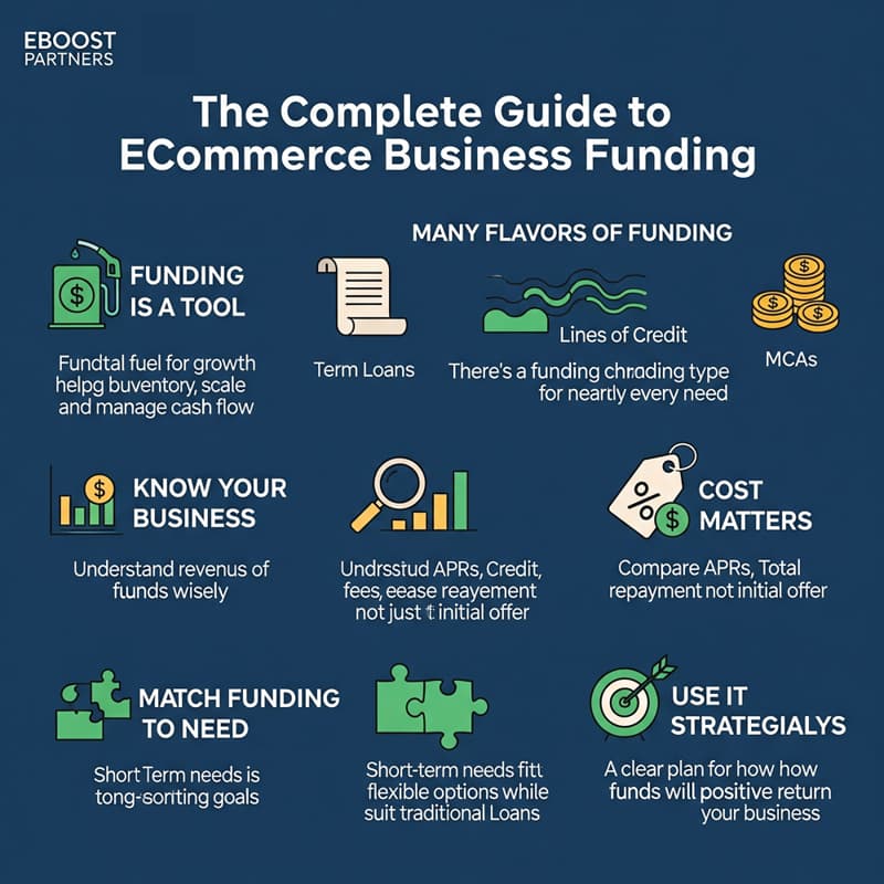 ecommerce business fiancing infographic 